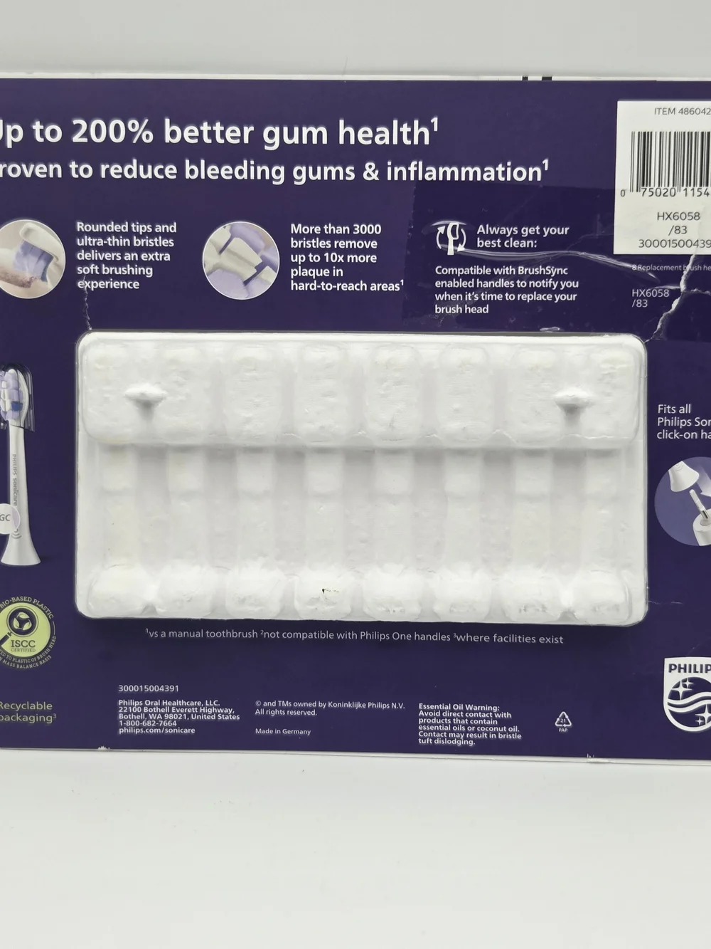 Philips Sonicare Brush Heads GC Gentle Clean 8 Pack